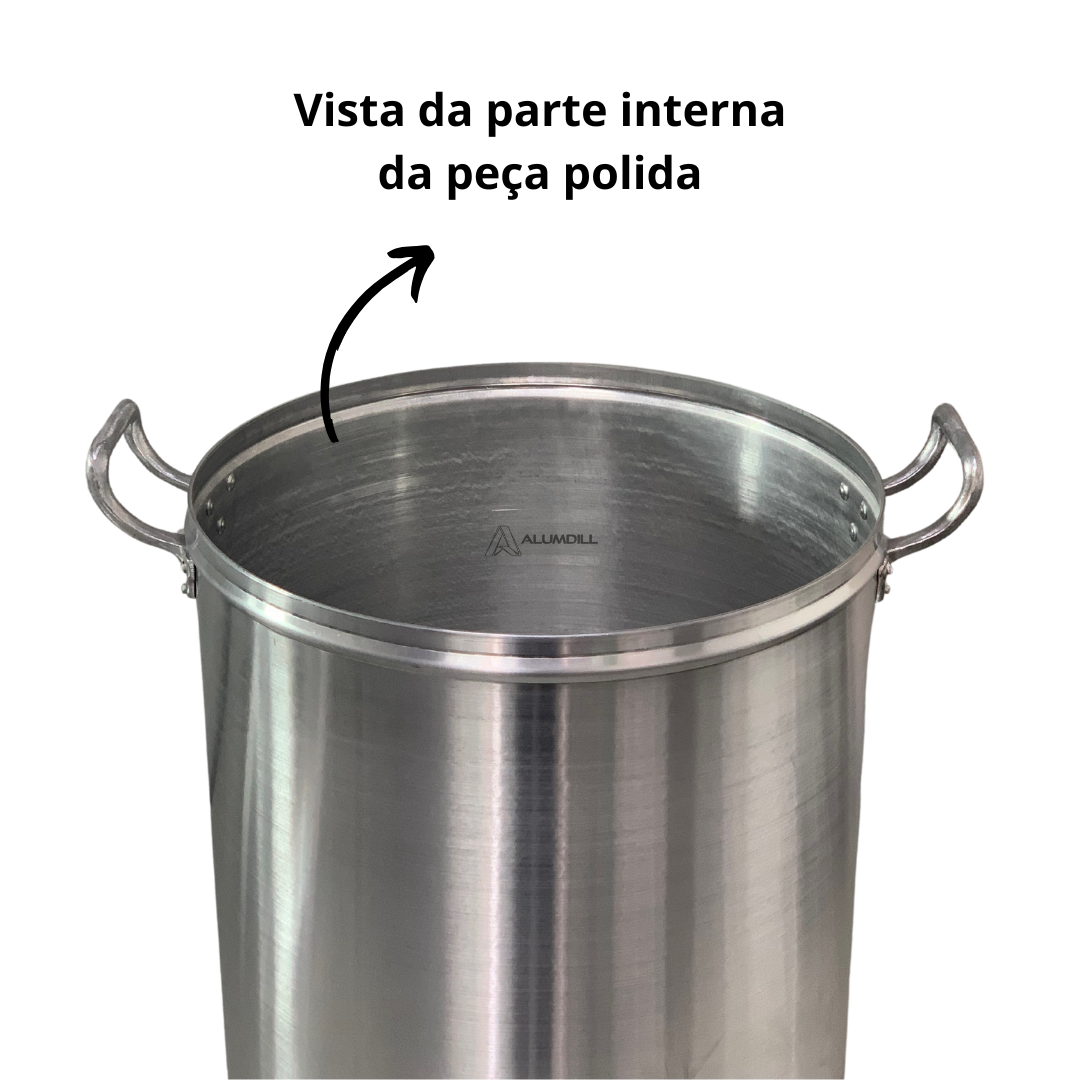 Caldeirão Hotel N°30 19 LTS Reforçado Latão Industrial Cervejeira