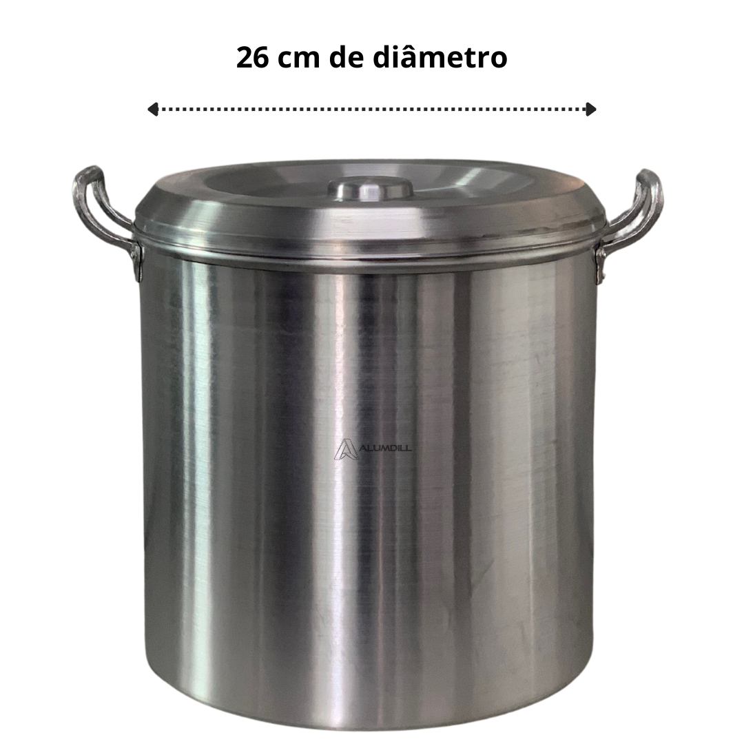 Caldeirão Hotel N°26 13,6 LTS Reforçado Latão Industrial Cervejeira
