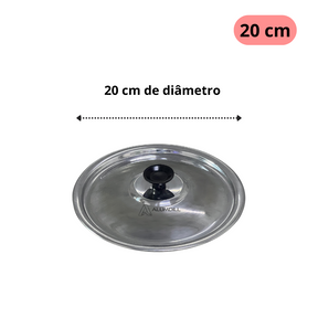 Jogo de Tampas 16 a 24 Para Panelas Aluminio com Puxador em Baquelite